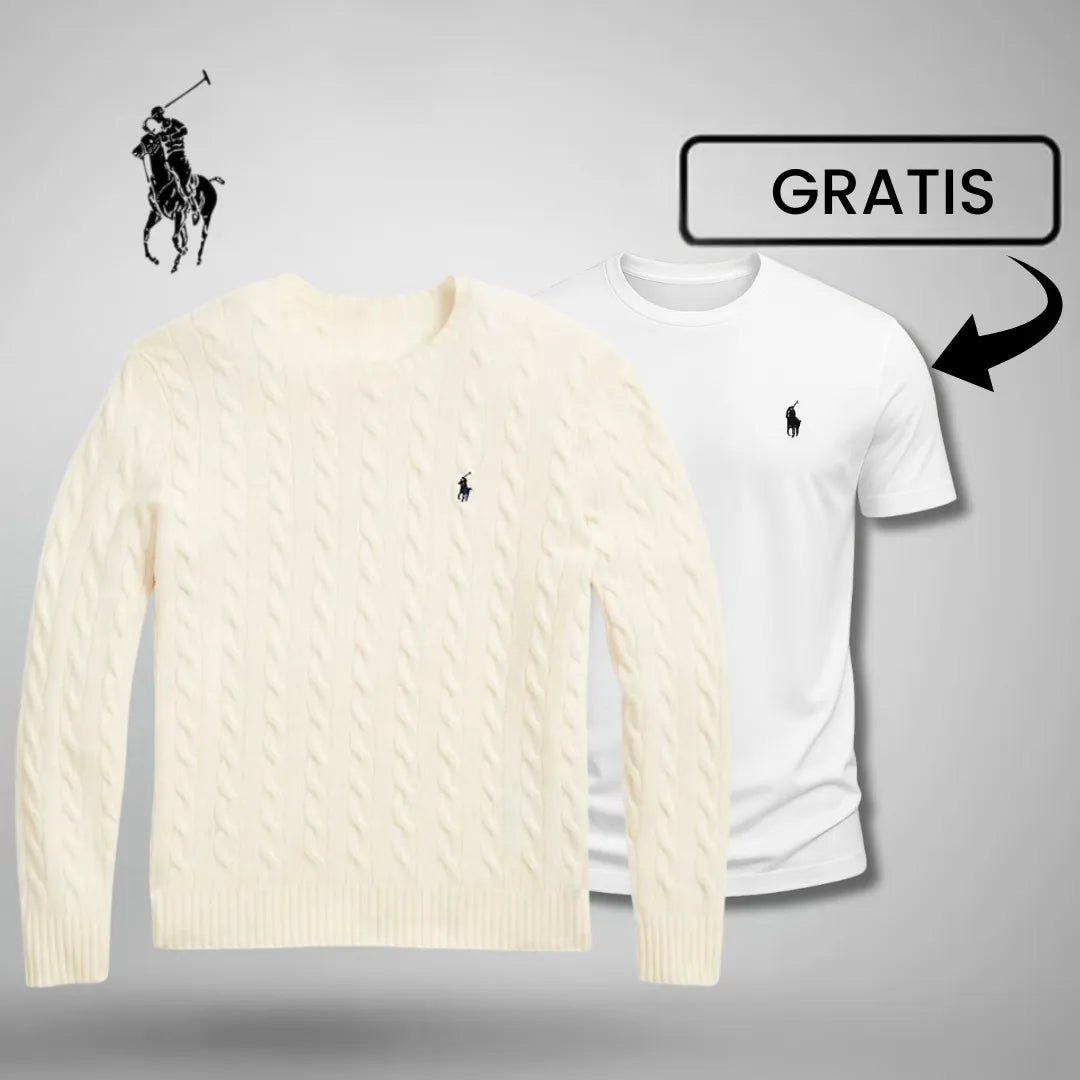 Luxus-Strickpullover + GRATIS T-Shirt