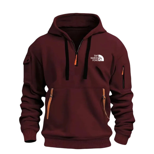 Kapuzenjacke für Herren mit Reißverschluss