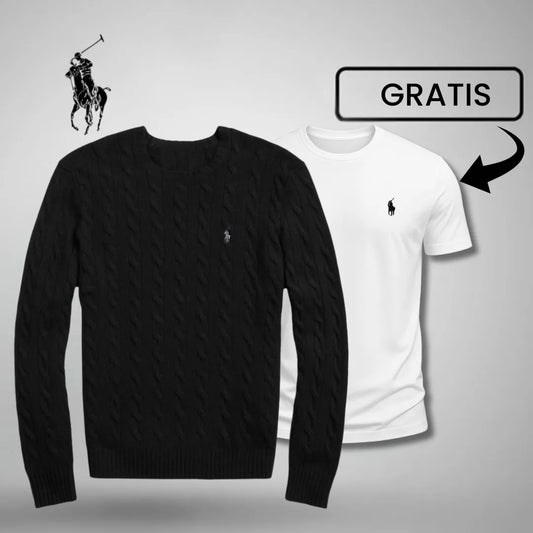 Luxus-Strickpullover + GRATIS T-Shirt
