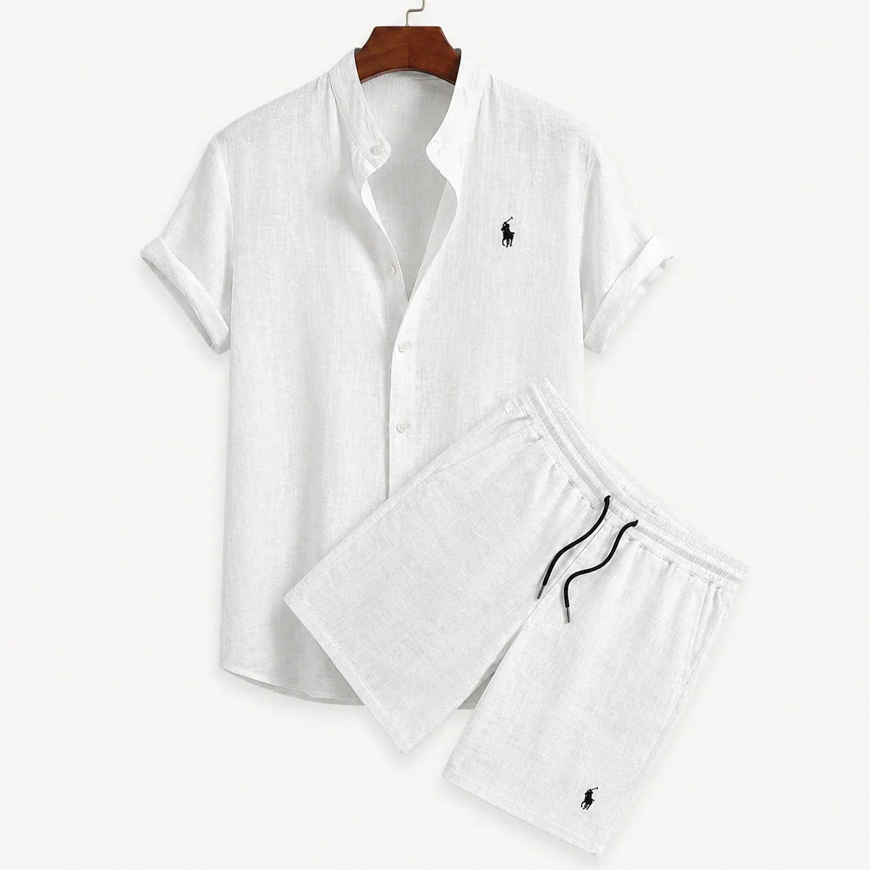 Herren-Leinen-Set [Hemd kaufen, Shorts GRATIS erhalten]